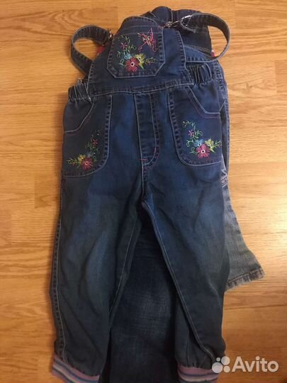 Джинсовые вещи на девочку, размеры разные