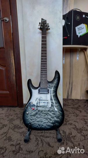 Электро гитара schecter c-6 plus леворукая