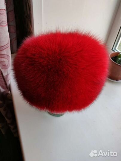 Шапка крашенный песец