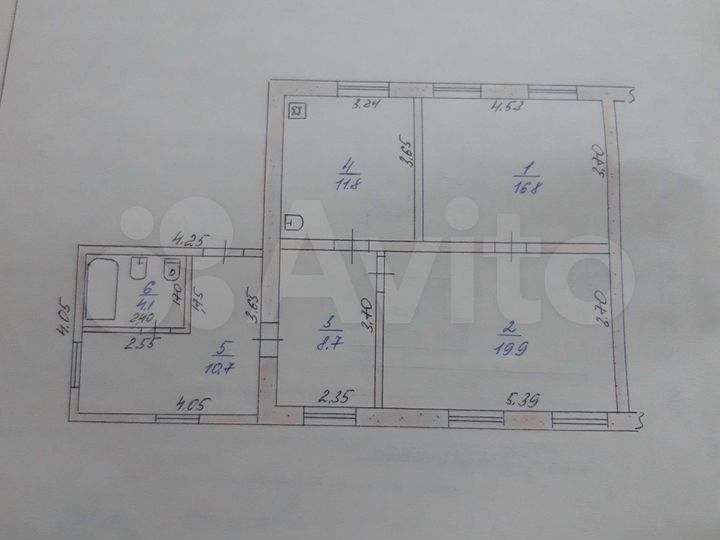 Дом 72 м² на участке 5,5 сот.
