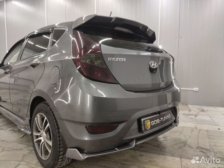 Тюнинг спойлер Sport на Hyundai Solaris Hatchback