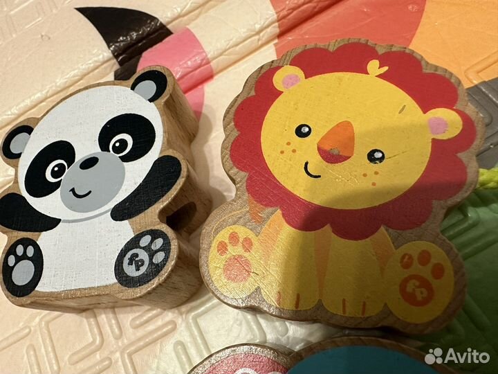 Игрушка деревянная fisher price бусины