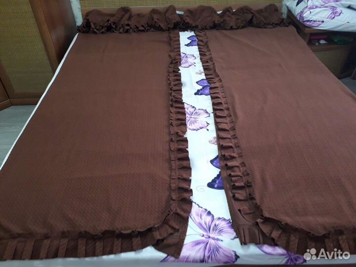 Шторы плотные с лабрикеном