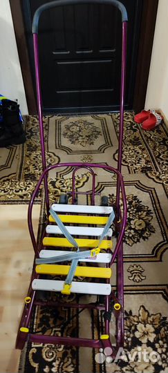 Санки с большими колесами