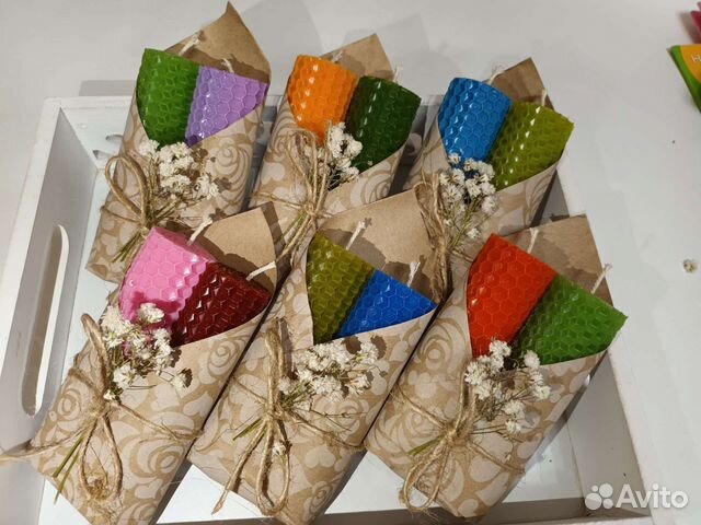 Набор свечей из вощины