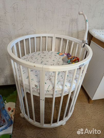 Детская кровать для новорожденных круглая