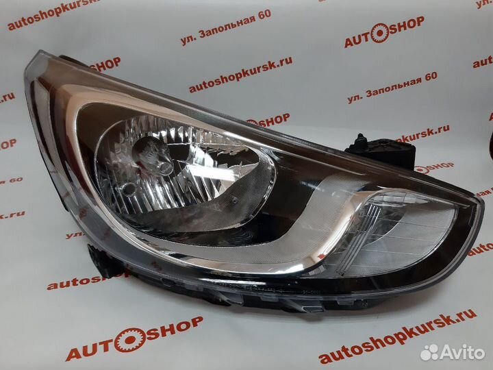 Фара передняя Хендай Солярис Solaris Фонари птф
