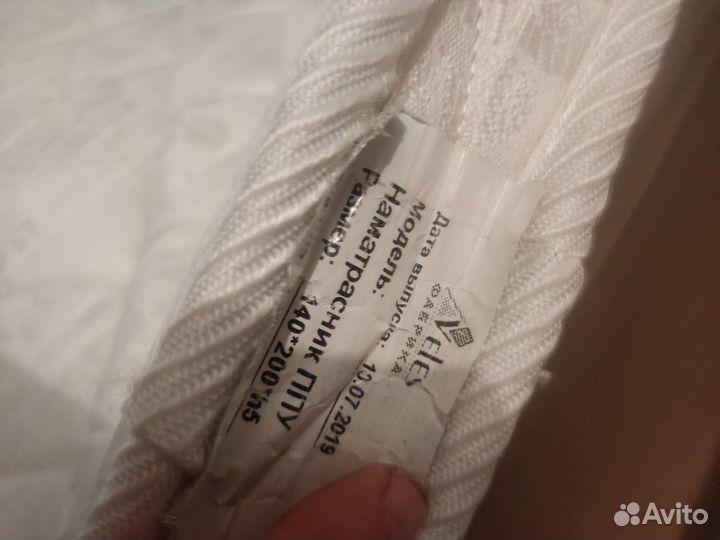 Матрас 140х200 топпер