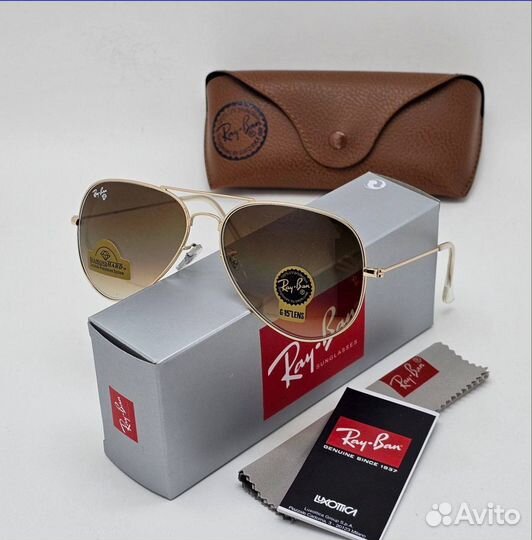 Очки Ray Ban aviator premium стекло 2025 хит