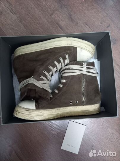 Rick owens mainlain ramones high оригинал