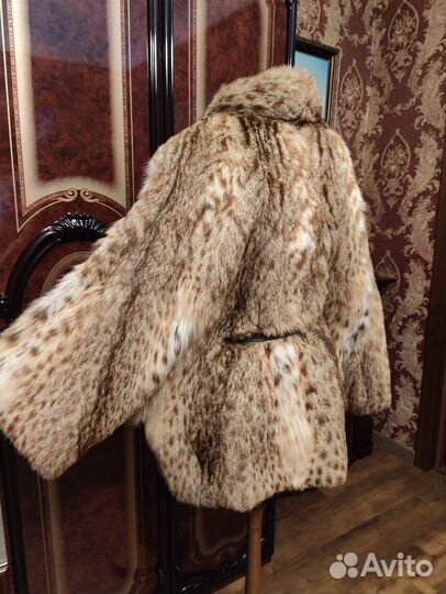 Шуба из оцелота летучая мышь оверсайз