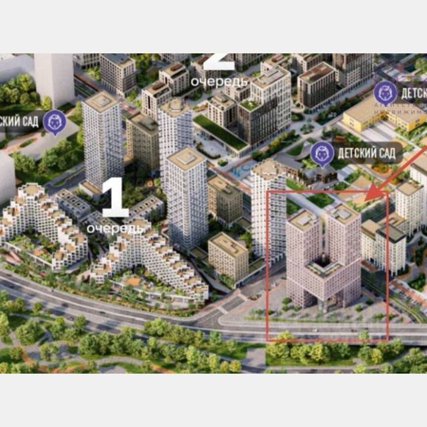 Квартира-студия, 30 м², 21/23 эт.