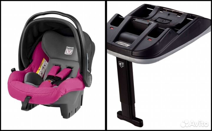Автолюлька peg perego с базой isofix