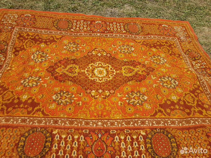 Ковер 3м на 2,20 натуральный шерстяной