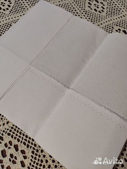 Канва для вышивания молочная