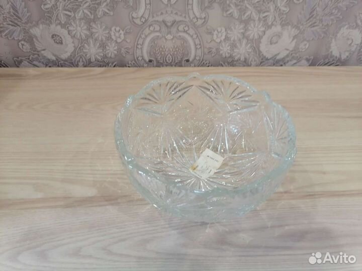 Салатница, Хрусталь СССР Красный Гигант