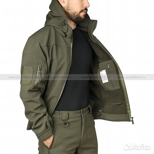 Тактический костюм softshell олива