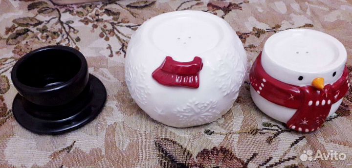 Снеговичок для соли и перца