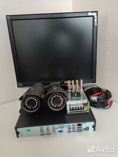 Комплект видеонаблюдения AHD 5MP на две камеры