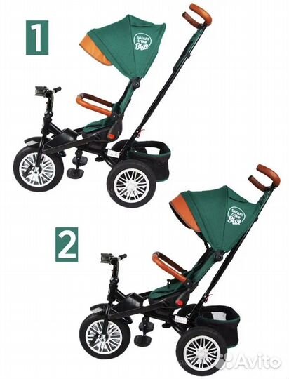 Трехколесный велосипед с ручкой