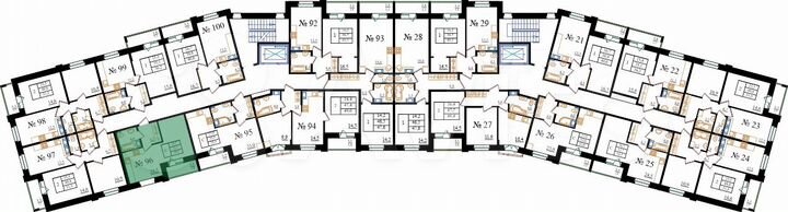 Квартира-студия, 34,5 м², 4/8 эт.