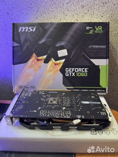 Видеокарта MSI GeForce GTX 1060 6GB OC