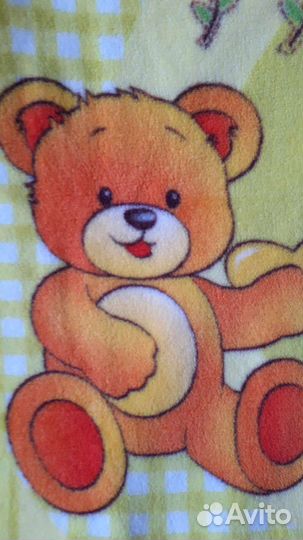 Плед детский плюшевый