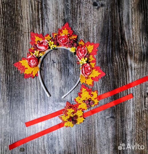 Корона ободок осенняя