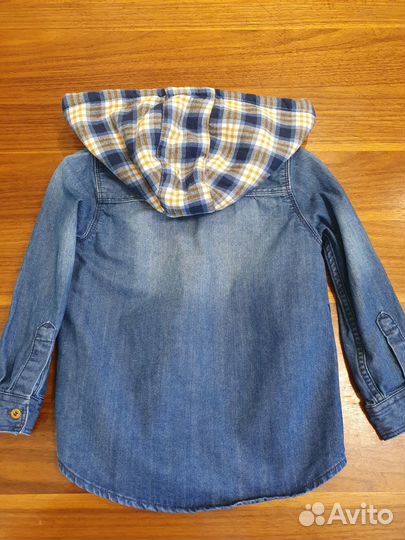 Джинсовая рубашка детская р.110