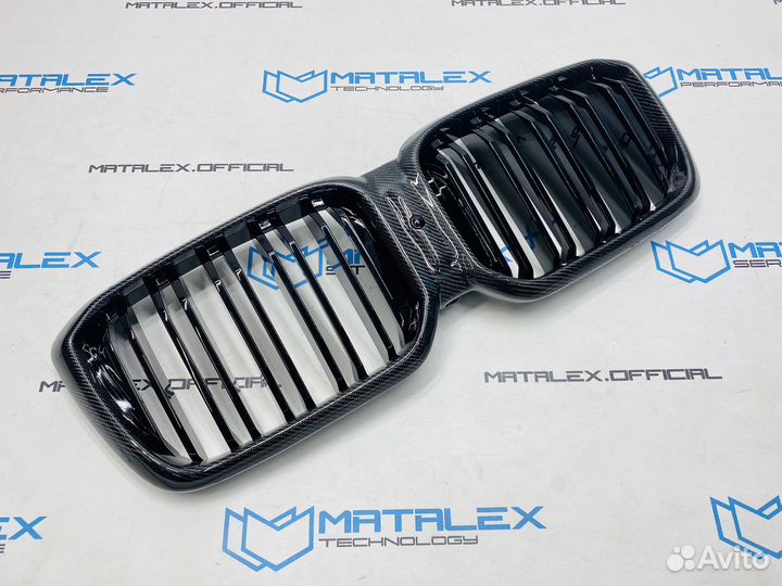 Решетка радиатора BMW G01 G02 рест, М, карбон