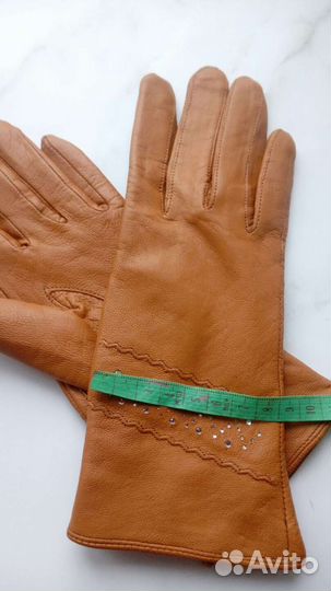 Перчатки женские кожаные новые