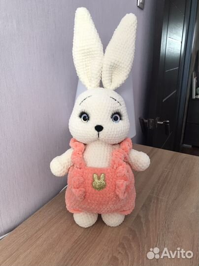 Вязаные игрушки. Плюшевая зая