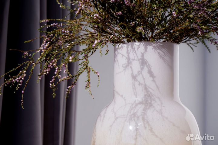 Ваза для цветов цветное опаловое стекло jysk