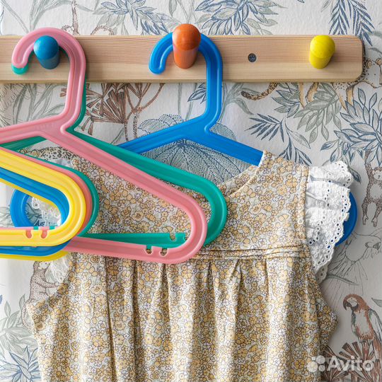 Плечики детские багис, разноцветные (новые)