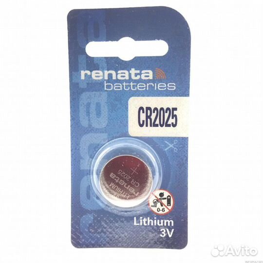Элемент питания renata CR2025 BL1
