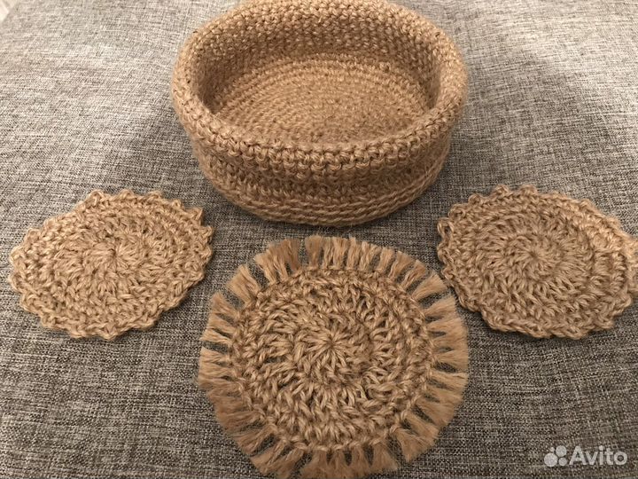 Интерьерные вещицы из джута