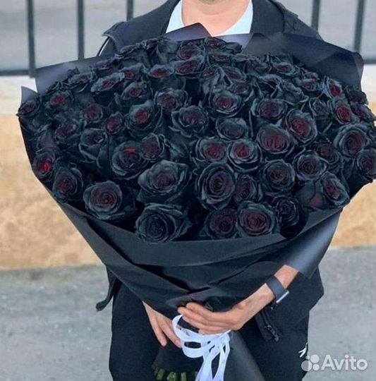 Чёрные розы Доставка цветов Букеты