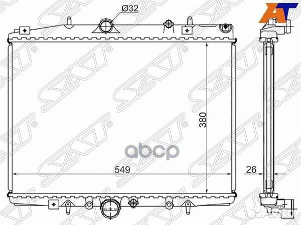 Радиатор Citroen C5 01-08 / Peugeot 406 95-05
