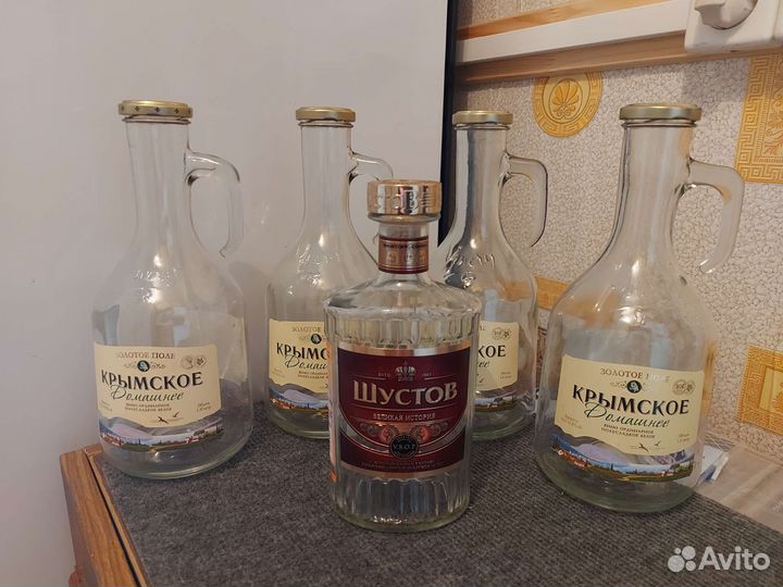 Графин бутылка пустая 0,5 и 1,0