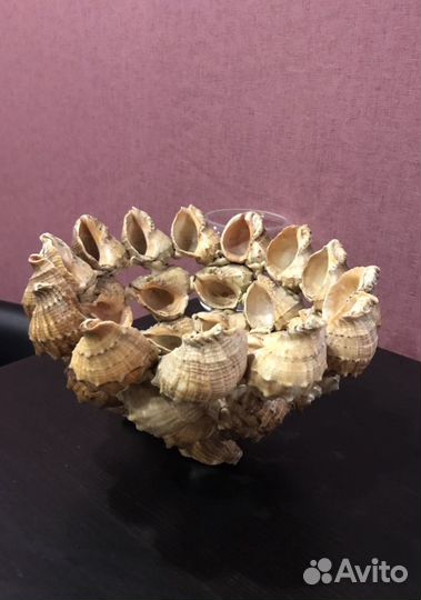 Ваза из ракушек