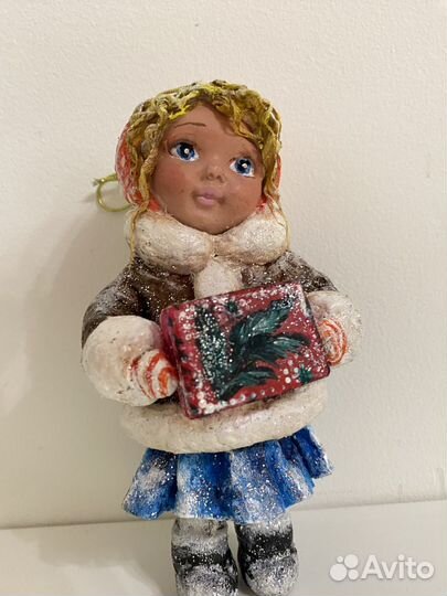 Ватные елочные игрушки