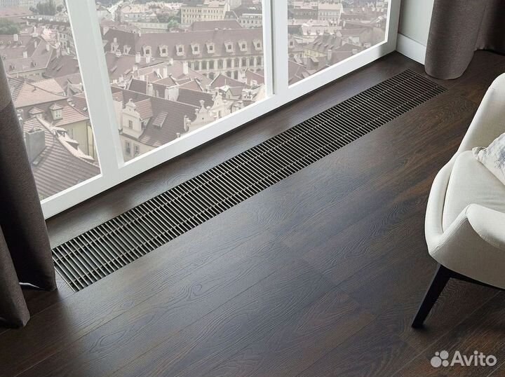 Внутрипольный конвектор отопления