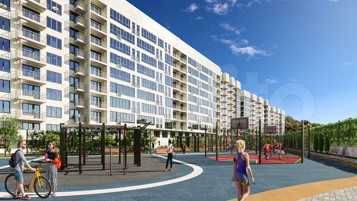 1-к. квартира, 55,4 м², 5/9 эт.