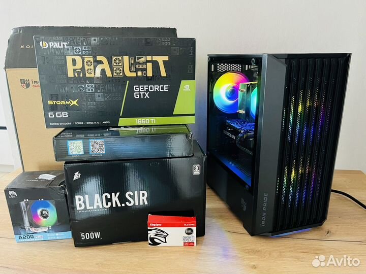 Игровой пк Intel i7/GTX 1660 Ti/16Gb DDR4/SSD 512G