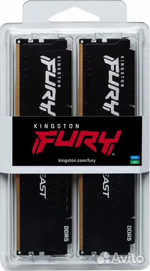 Оперативная память Kingston Fury Beast DDR5 6000 м