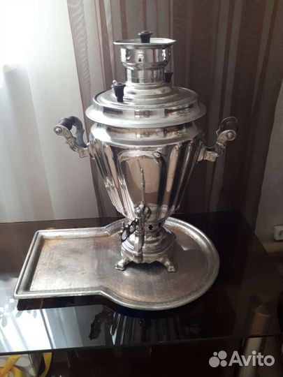 Самовар с подносом