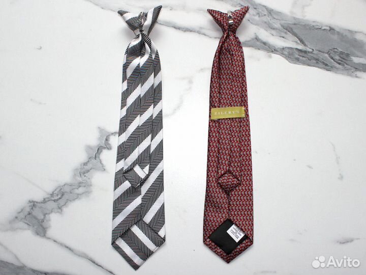 Галстук детский на зажиме