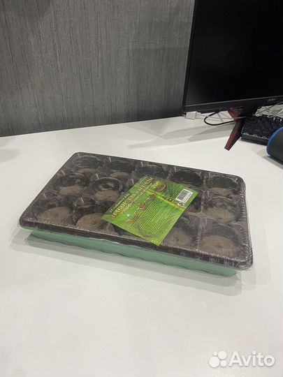 Набор для рассады с торфяными таблетками 15 ячеек