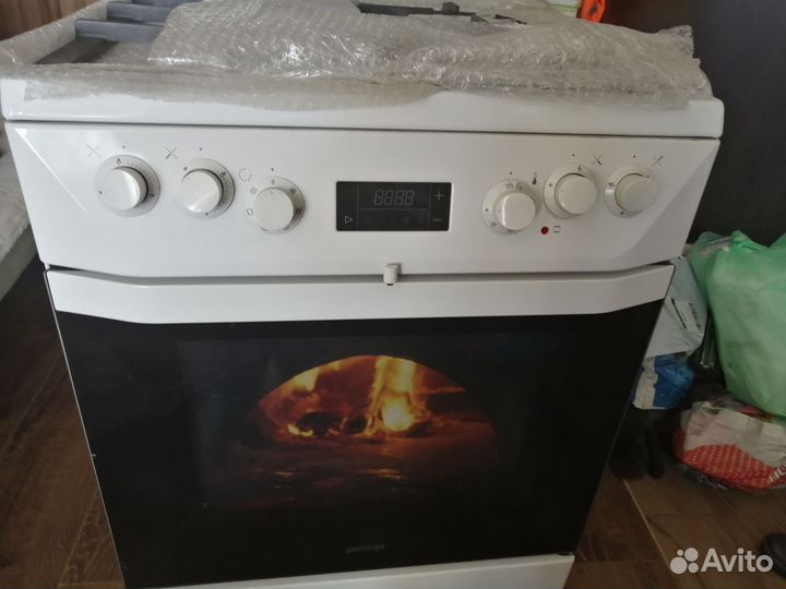 Газовая плита gorenje новая духовка электрическая