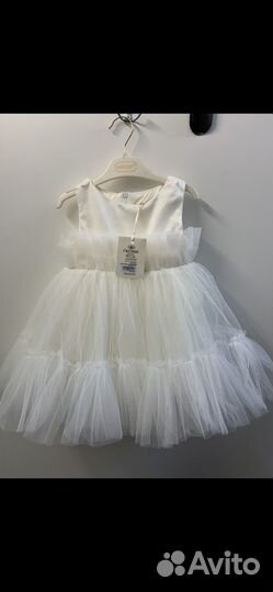 Платье белое пышное на девочку 92